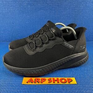 🔴 SKECHERS WORK SQUAD CHAOS SR-STIVING Men Size 9.5 Black Comfort Shoes 200254
